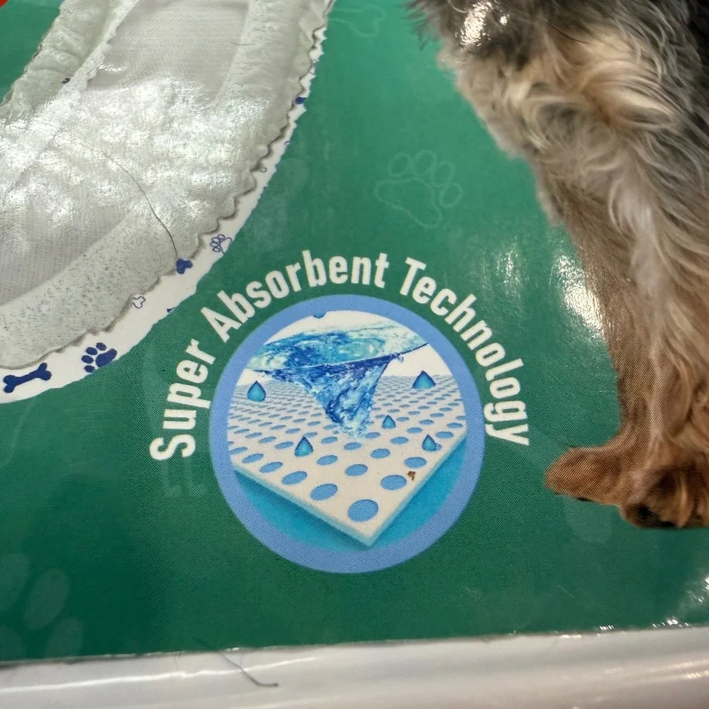 Pet Soft Male Dog Diapers XS 50ct Super Absorbent Disposable Wraps 6-13in Waist